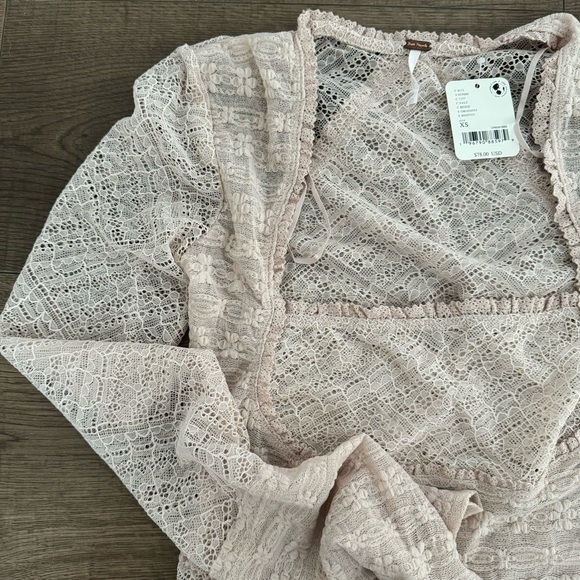 NWT Free People My Party Lace Square Top XS - Picture 5 of 6